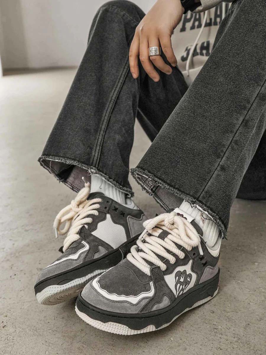 Elias - Stilvolle Vintage-Skateboard-Schuhe für Herren mit Grip