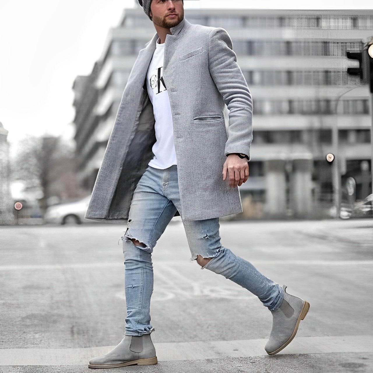 Hardy – Langer Mantel im modernen Stil