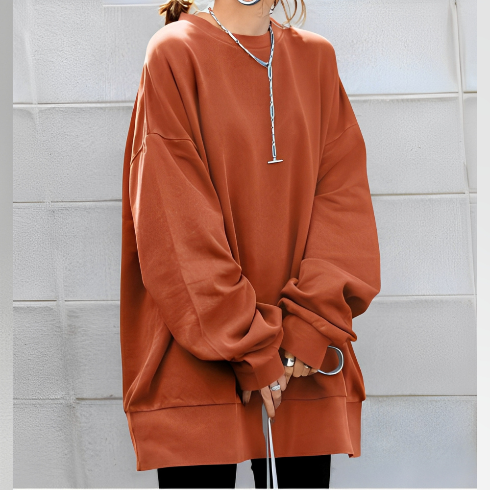 Abegail - Damen-Langpullover im Übergrößen-Stil