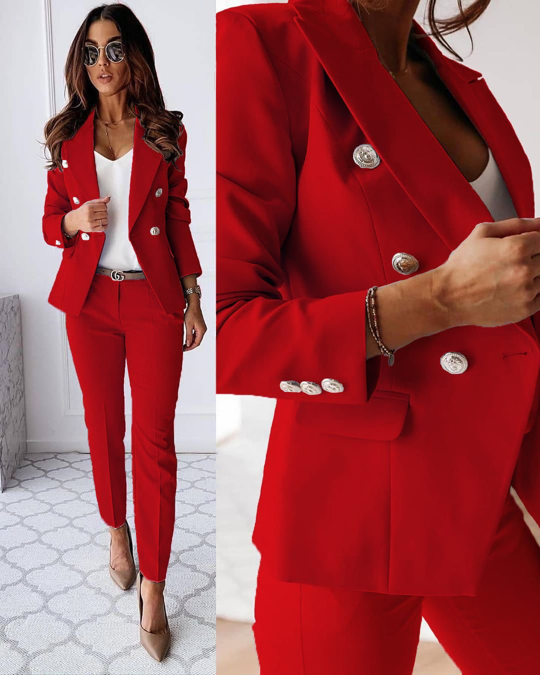 Maya - Stilvolles Blazer-Hosen-Set