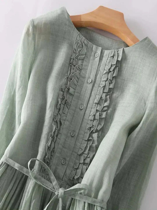 Odarike - Luftiges Naturfaser-Kleid Damen