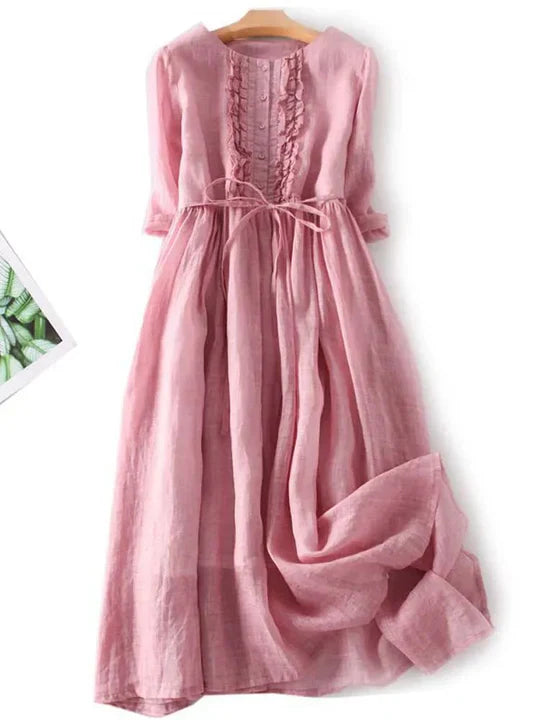 Odarike - Luftiges Naturfaser-Kleid Damen