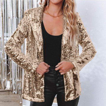 Deitra - Lässiger Anzug mit glitzernden Pailletten-Details