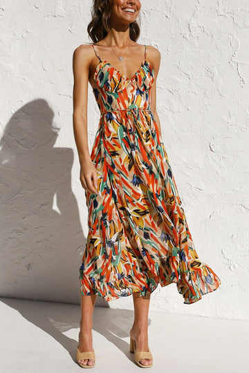 Charité – Buntes Midi-Kleid