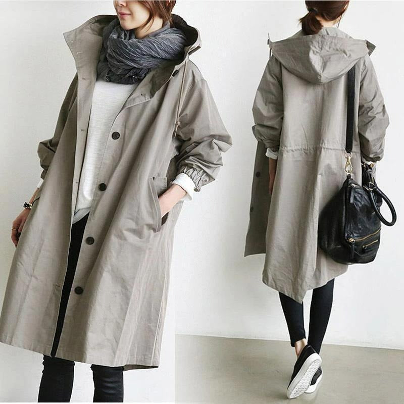 Maren – Damen Trenchcoat Leicht Wasserdicht