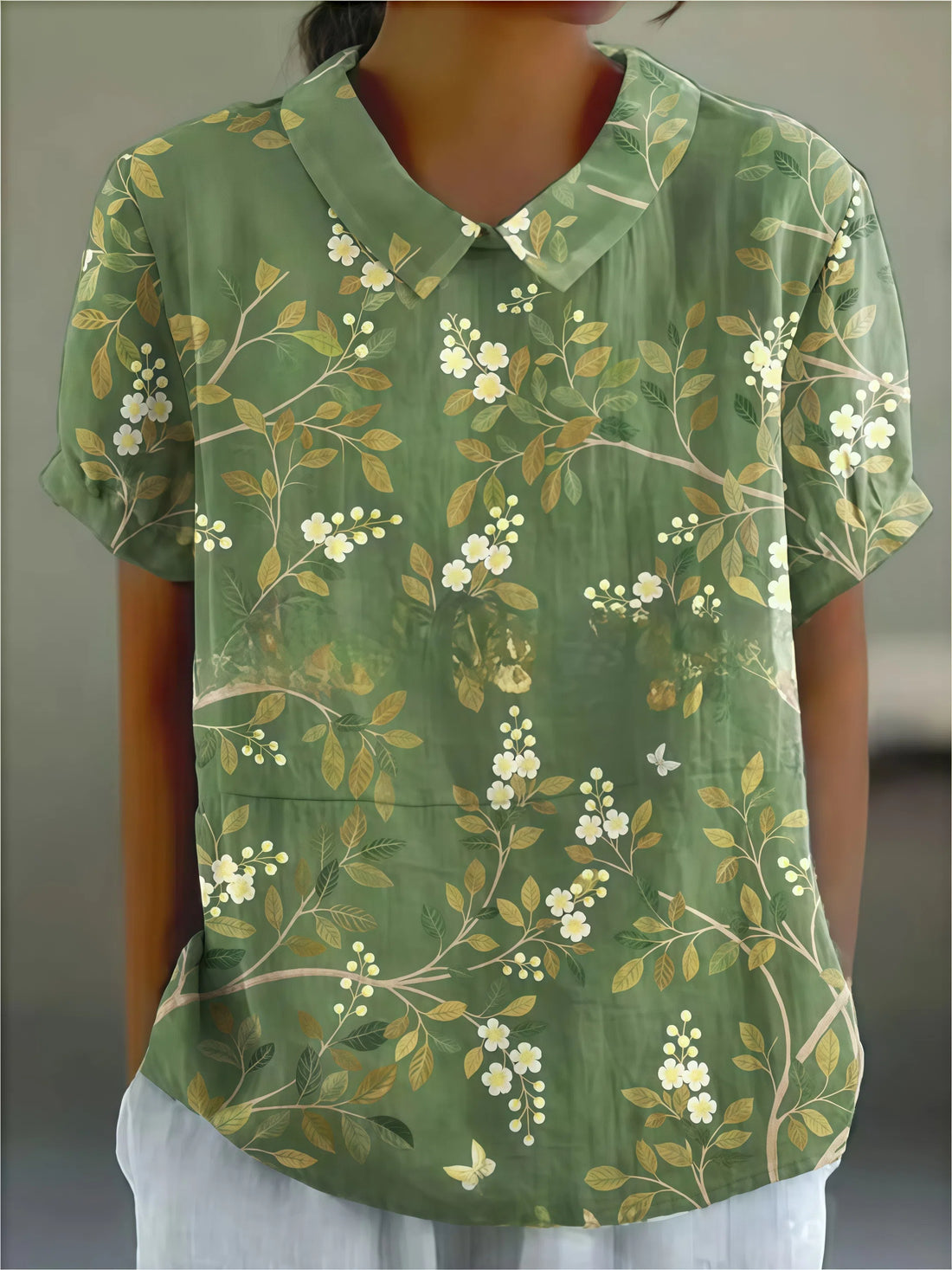Alejandra - Lässiges Hemd mit Blumenmuster