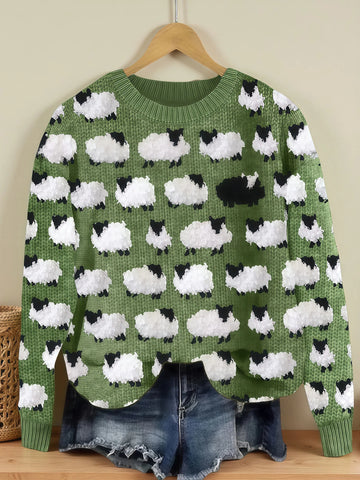 Camila - Gemütlicher Vintage-Pullover aus Schafwolle