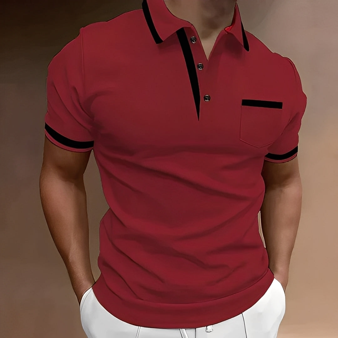 Callahan - Elegantes Polo-Shirt mit Tasche für Männer