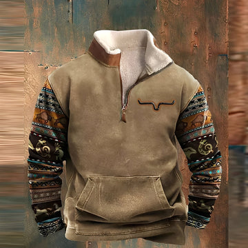 Kenton - Modischer Herrenpullover mit Reißverschluss