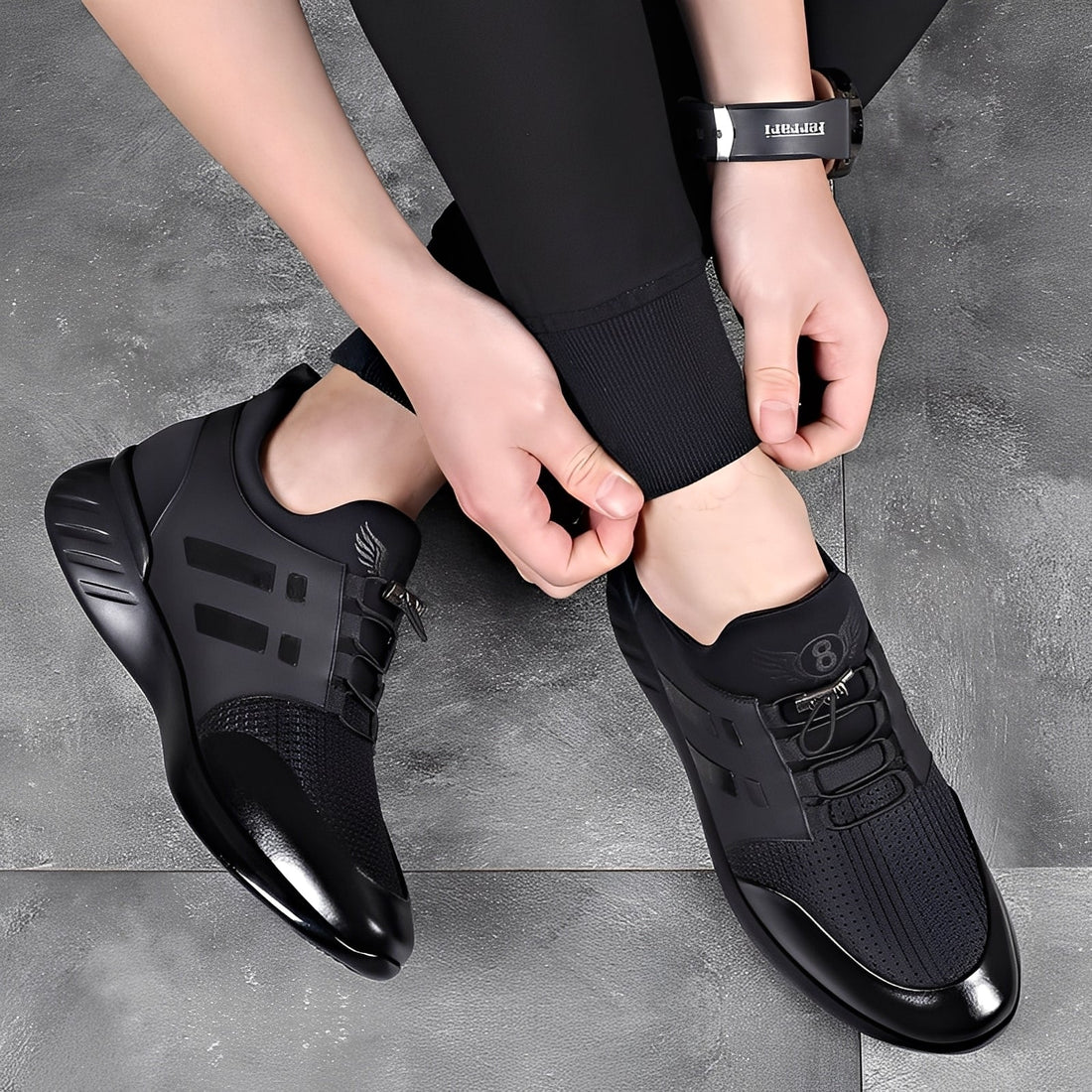 Harmon - Bequemer Herrensportschuh aus Leder