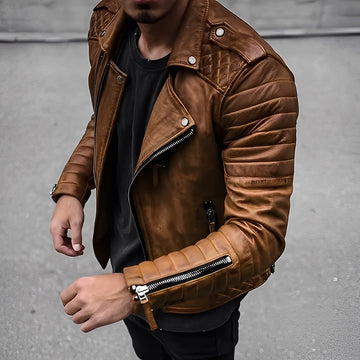 Easton - Retro-Lederjacke für Herren im schicken Design