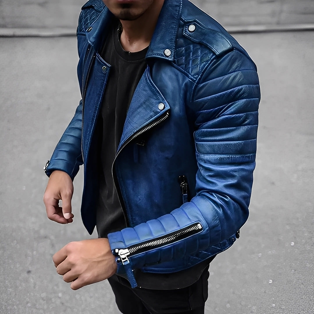 Easton - Retro-Lederjacke für Herren im schicken Design