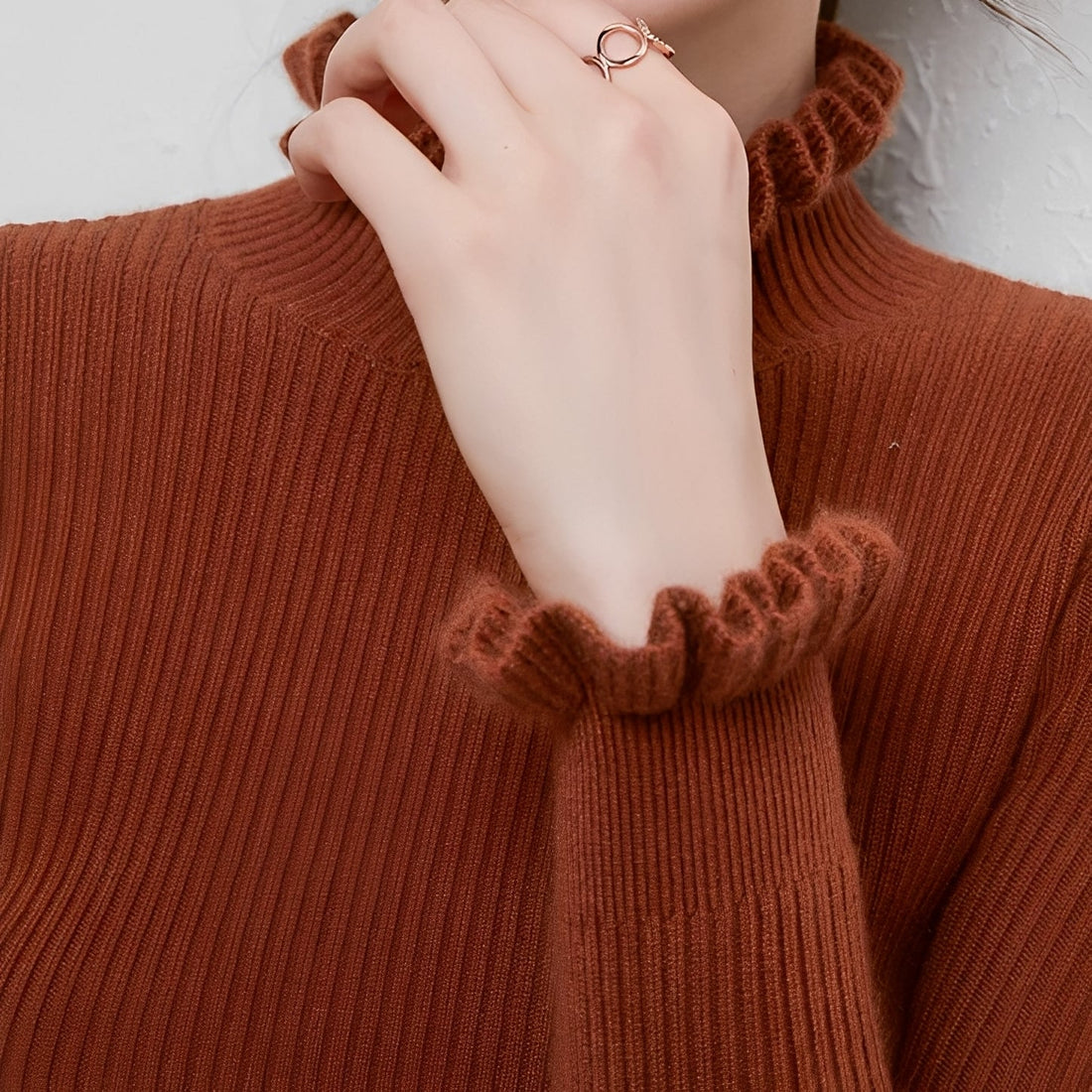 Keitha - Eng anliegender Damenkaschmirpullover