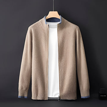 Eugene - Moderne Männerjacke aus Kaschmir mit Zipper