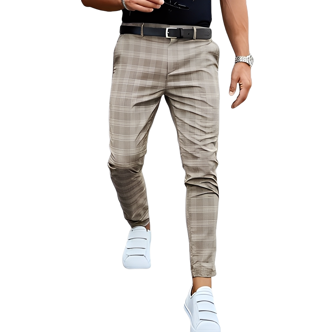 Deacon - Männerhose im lässigen Slim-Fit-Stil mit Karos