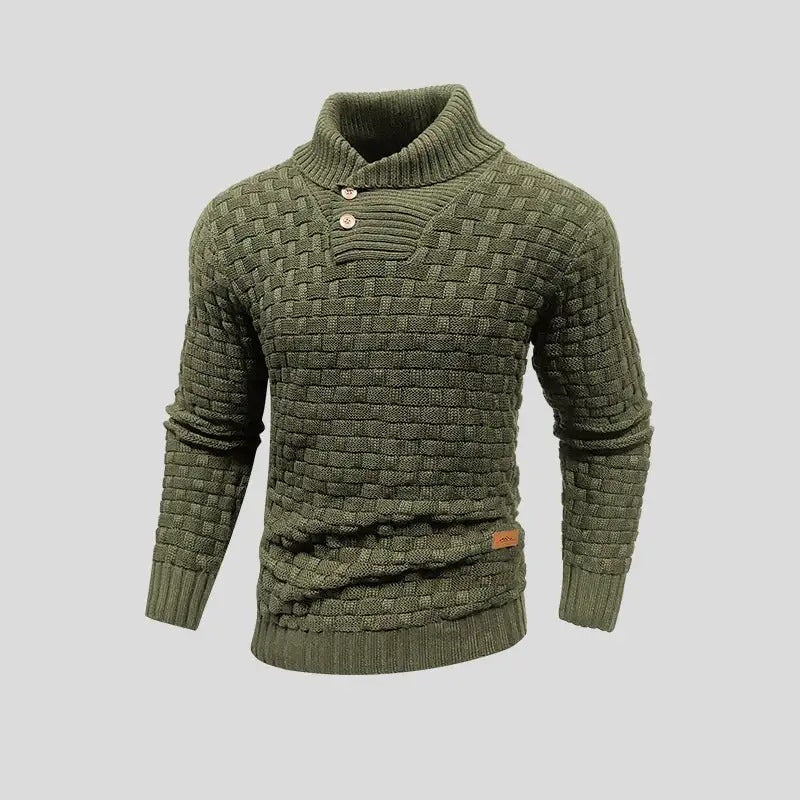 Eldon - Eleganter Herrenpullover mit Knöpfen