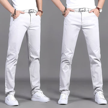 Russell - Bequeme, schmal geschnittene Herrenchinohose