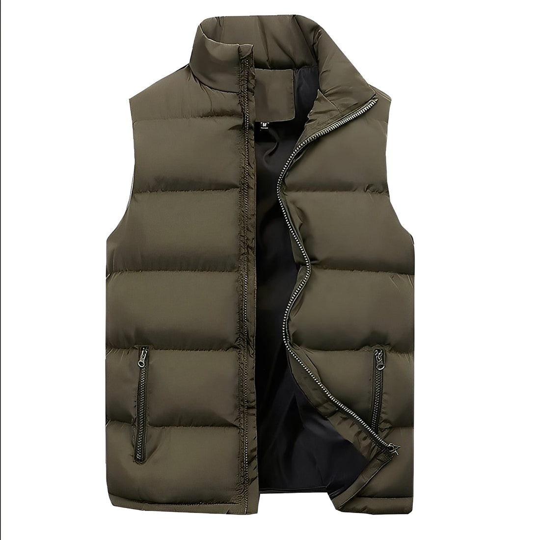 Darryl - Bequeme, gefütterte Herrenweste mit Zipper