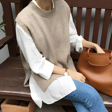 Emmeline - Elegante, locker sitzende Damen-Strickweste
