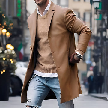Landen - Modischer Männer-Trenchcoat mit Kragen
