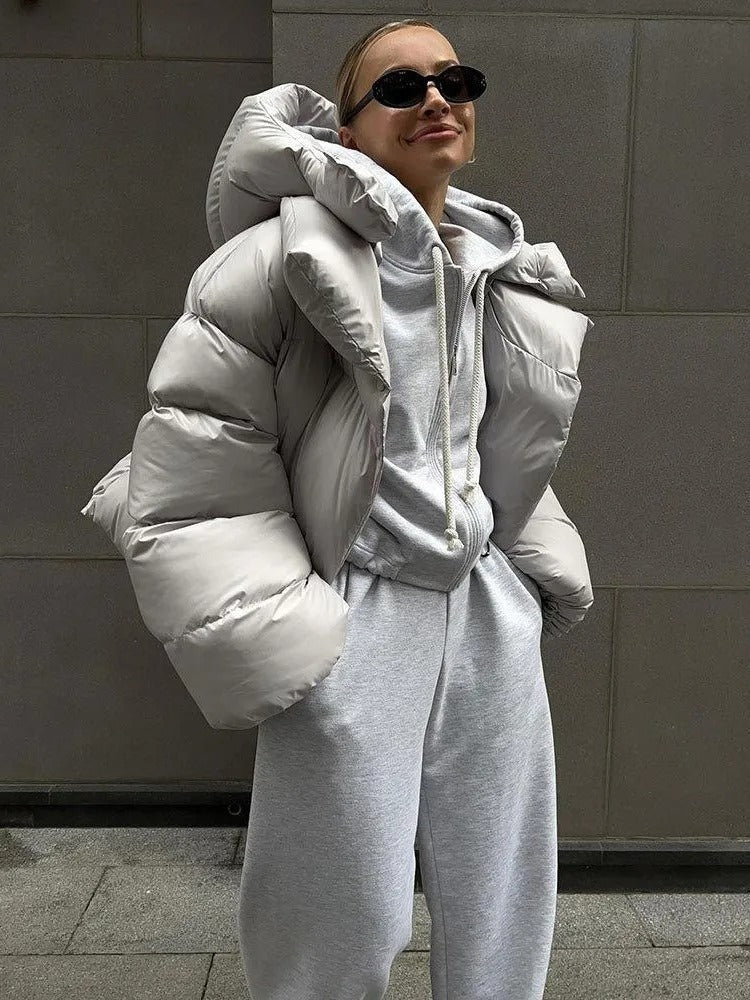 Camille - Damen-Kapuzenjacke aus gefütterter Baumwolle