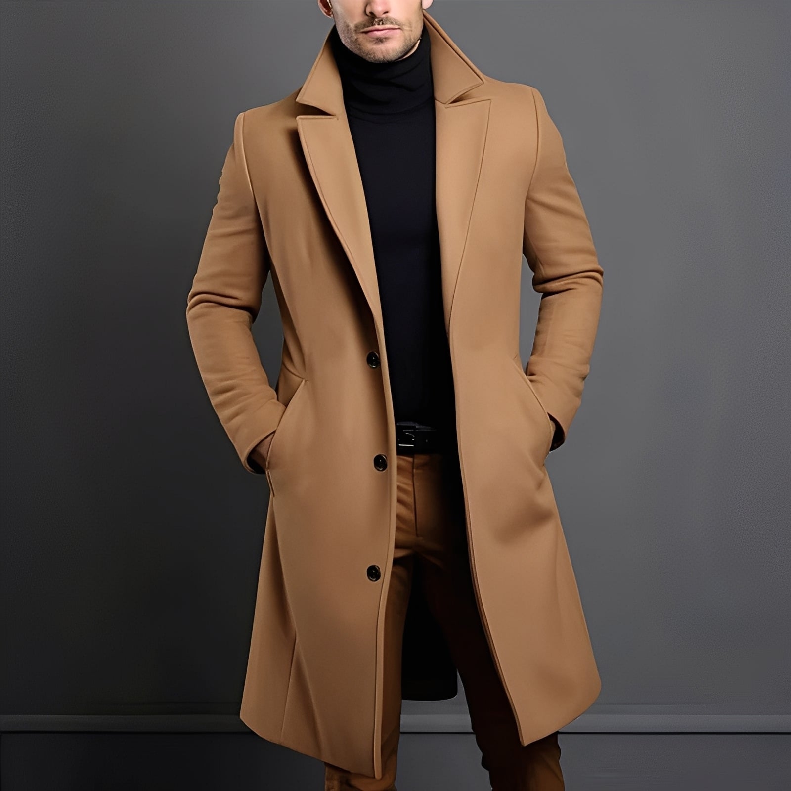 Tucker - Schicker Woll-Trenchcoat für Männer
