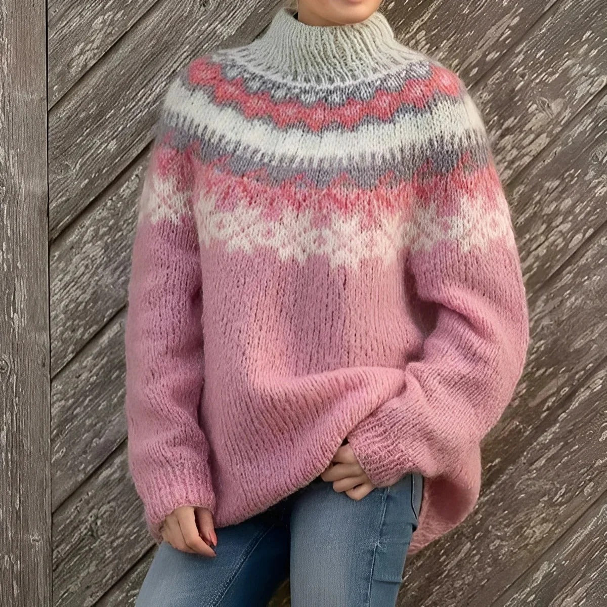Remy - Klassischer Damenpullover mit Aufdruck