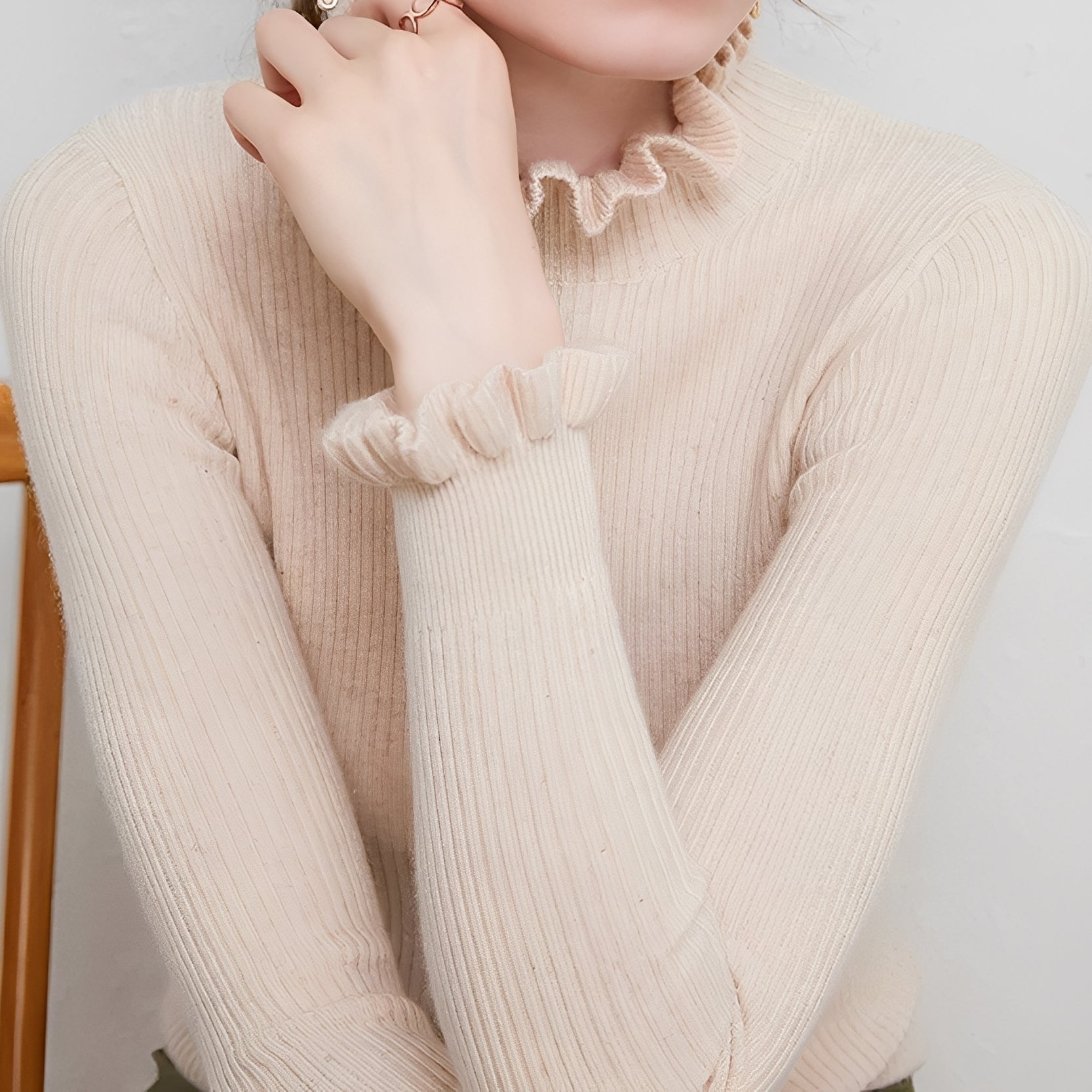 Keitha - Eng anliegender Damenkaschmirpullover