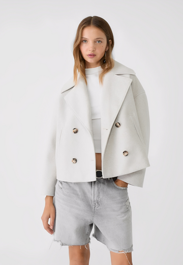Claire – Kurze Schicke Zweireihige Jacke
