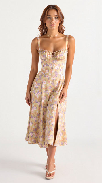 Olenna - Taillenkleid Damen, Elegant & Figurbetont