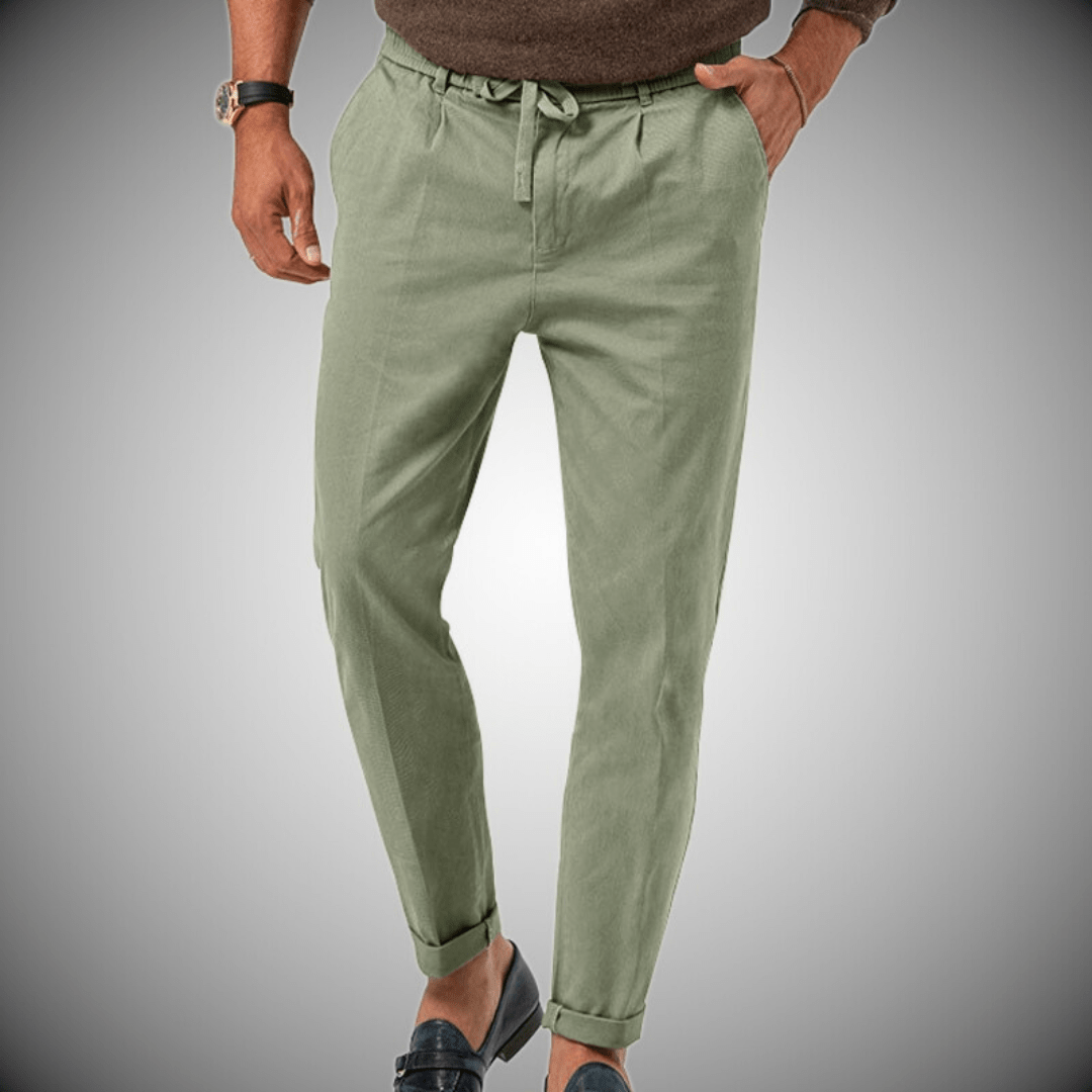 Simon - Hybridhose - Sommerhose - Chinos - Khaki - Müller Mode