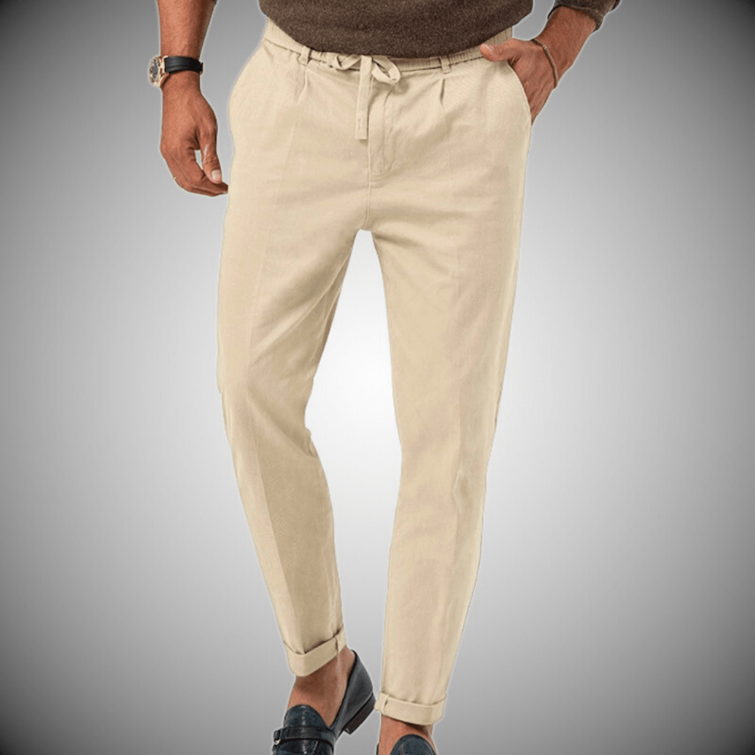Simon - Hybridhose - Sommerhose - Chinos - Khaki - Müller Mode