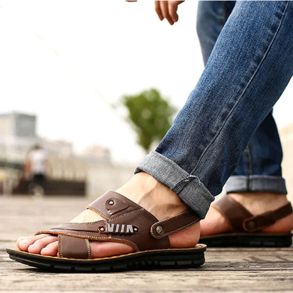 Jenson - Einfache, stilvolle orthopädische Herrensandalen