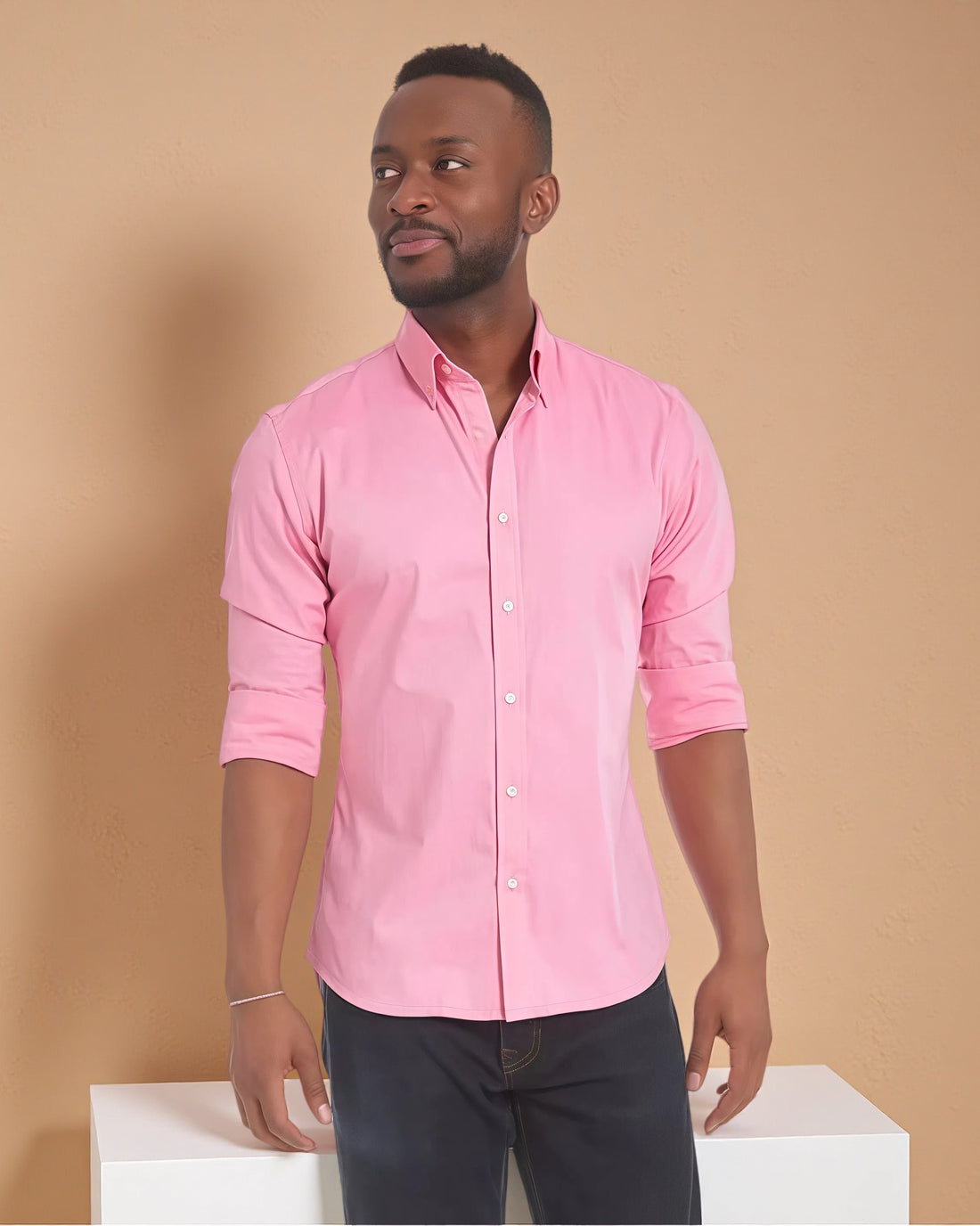 Pablo - Stretch-Hemd mit Reißverschluss