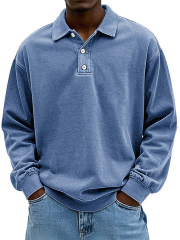 Caspian - Herren Langarm-Polo Premium-Qualität