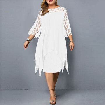 Elinor - Elegantes Kleid in mittlerer Länge für Damen in großen Größen