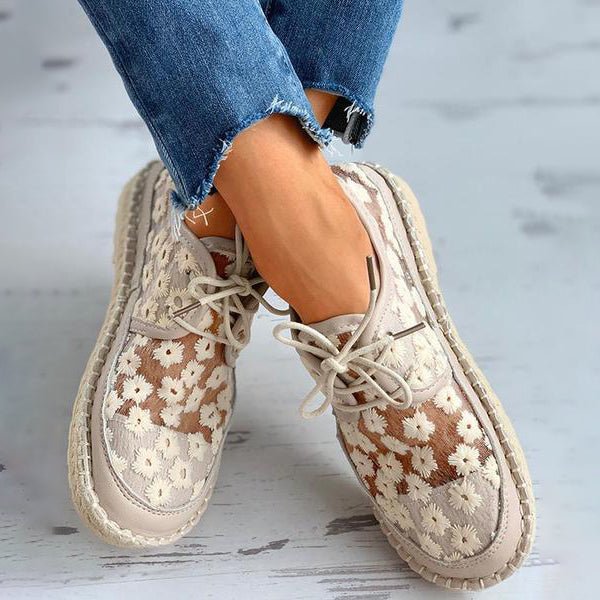 Gloria - Modische Orthopädische Luftige Schuhe Blumenmuster