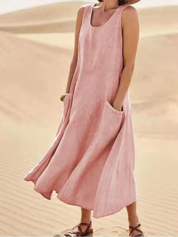 Mary - Luftiges Leinenkleid Damenmode