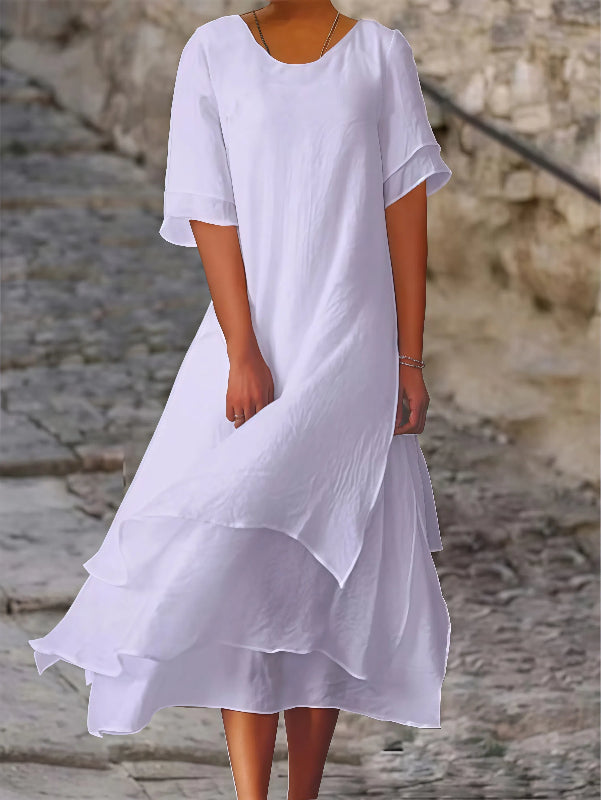 Ximena - Lässiges Kleid mit kurzen Ärmeln