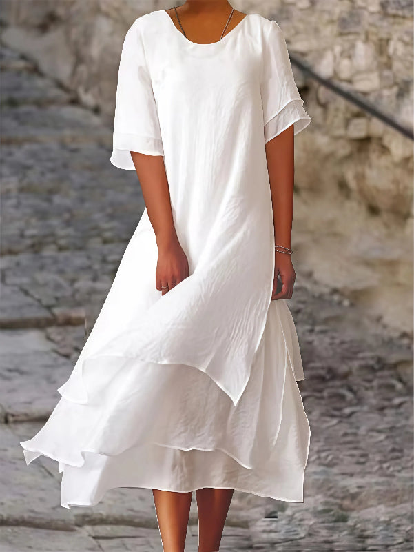 Ximena - Lässiges Kleid mit kurzen Ärmeln