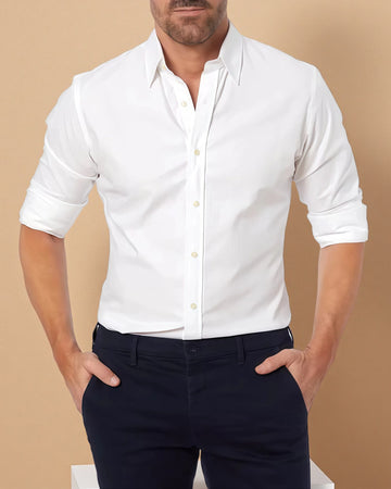 Pablo - Stretch-Hemd mit Reißverschluss